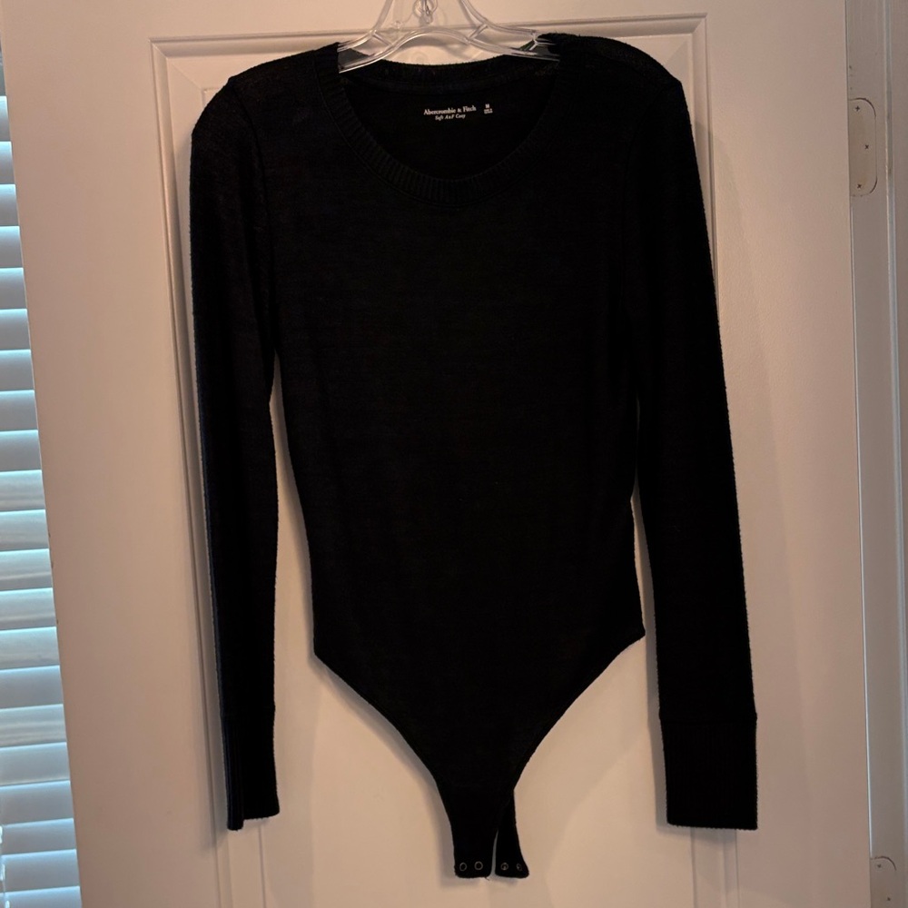 Abercrombie & Fitch Black Thong Bodysuit